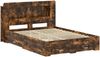 vidaXL Bettgestell mit Stauraum Geräucherte Eiche 150 x 200 cm 3433881 Bild 2