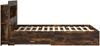 vidaXL Bettgestell mit Stauraum Geräucherte Eiche 150 x 200 cm 3433881 Bild 4