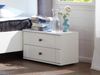 Nachtkommode >CHALET< (BxHxT: 104x40x38 cm) in WEISS - 104x40x38cm (BxHxT) Bild 2