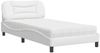 vidaXL Bett mit Matratze "Hvar" Weiß 100x200 cm Kunstleder 3208704 Bild 2