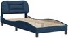 vidaXL Bettgestell ohne Matratze "Hvar" Blau 80x200 cm Stoff 3207736 Bild 3