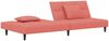 vidaXL Schlafsofa 2-Sitzer mit 2 Kissen Rosa Samt 375810 Bild 4