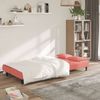 vidaXL Schlafsofa 2-Sitzer mit 2 Kissen Rosa Samt 375810 Bild 3