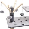 vidaXL Katzen-Kratzbaum 125 cm Grau mit Pfoten-Aufdruck 170481 Bild 4