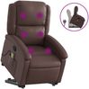 vidaXL Massagesessel mit Aufstehhilfe Braun Kunstleder 3204235 Bild 2