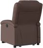 vidaXL Massagesessel mit Aufstehhilfe Braun Kunstleder 3204235 Bild 5