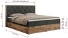 Boxspringbett, Schlafzimmerbett, Bettkasten - VENETO - 180 x 200 cm - Dunkelgrau Stoff - H4 Bild 5