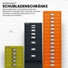 Bisley Schubladenschrank aus Metall für DIN A4 in kardinalrot Schrank mit 5 Schubladen Büroschrank Werkzeugschrank, L125-670 Bild 3