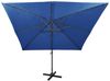 Sonnenschirm | Ampelschirm mit LED-Beleuchtung 300 cm Azurblau Bild 5