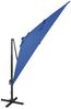 Sonnenschirm | Ampelschirm mit LED-Beleuchtung 300 cm Azurblau Bild 2