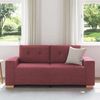 vidaXL Loveseat-Sofa Weinrot 180x77x82 cm Stoff 4105081 Bild 3