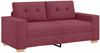 vidaXL Loveseat-Sofa Weinrot 180x77x82 cm Stoff 4105081 Bild 2