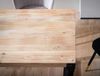 FineBuy Esstisch rechteckig Akazie Massivholz – Esszimmertisch im Industrial Design mit Metallgestell, Holz Küchentisch massiv Bild 4