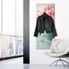 Queence Garderobe - "Peony" Druck auf hochwertigem Arcylglas inkl. Edelstahlhaken und Aufhängung, Format: 50x120cm Bild 2