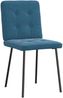 vidaXL Esszimmerstühle 4 Stk. Blau Samt 3315167 Bild 3