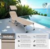 tectake Gartenliege Sonnenliege, 1, 1 St, 1tlg, gepolstert, klappbar Bild 2