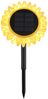 LED Solarleuchte, Sonnenblume, schwarz gelb, Akku, H 29,5 cm Bild 4