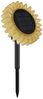 LED Solarleuchte, Sonnenblume, schwarz gelb, Akku, H 29,5 cm Bild 5