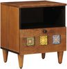 vidaXL Nachttisch Braun 40 x 33 x 46 cm Massivholz Mango 4018230 Bild 2