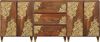 vidaXL Badezimmerschrank-Set mit Schubladen 3 pcs Honigbraun und Gold 3310146 Bild 5