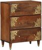vidaXL Badezimmerschrank-Set mit Schubladen 3 pcs Honigbraun und Gold 3310146 Bild 2