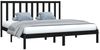 vidaXL Massivholzbett Schwarz Kiefer 200x200 cm [3105184] Bild 3