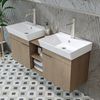 Roomart LYCIA-120 Badmöbel Set– 2-teiliges Badezimmermöbel Set - Waschbecken mit Unterschrank - H 54 x B 38.6 x T 121 cm • Eiche(Hell) Bild 4