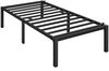 Yaheetech Bettgestell, Metallbett Modern Jugendbett mit Lattenrost, Metall Schwarz, 90 x 200 cm Bild 1