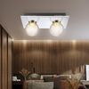 LED Deckenlampe, Chrom, Glaskugel-Design, silber, L 30 cm Bild 2