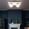 LED Deckenlampe, Chrom, Glaskugel-Design, silber, L 30 cm Bild 5