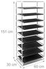 Schuhschrank Stoffbezug 9 Ablagen Bild 4