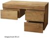 Badmöbel Set Mark Teak Massivholz - Breite vom Unterschrank: 120 cm - Breite vom Spiegel: ohne Spiegel - Anzahl der Hängeschränke: 1 Schrank - Handtuchhalter: ohne Handtuchhalter Bild 3