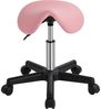 Yaheetech Drehhocker Höhenverstellbarer Sattelhocker mit 5 Rollen, Rollhocker Praxishocker Hygienehocker Bild 4