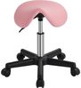 Yaheetech Drehhocker Höhenverstellbarer Sattelhocker mit 5 Rollen, Rollhocker Praxishocker Hygienehocker Bild 5