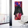 Queence Garderobe - "Momoko" Druck auf hochwertigem Arcylglas inkl. Edelstahlhaken und Aufhängung, Format: 50x120cm Bild 2