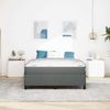 vidaXL Boxspringbett Dunkelgrau 140 x 200 cm Stoff 3398865 Bild 3