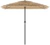 vidaXL Sonnenschirm mit LED und Stahlmast Braun 248x248x248 cm 4005117 Bild 4