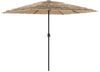 vidaXL Sonnenschirm mit LED und Stahlmast Braun 248x248x248 cm 4005117 Bild 5