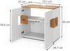 Waschbeckenunterschrank Eden Weiß 73.1 x 64 cm Vicco Bild 2