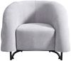 HOME DELUXE Sessel MACA - Samtgewebe Grau Bild 3
