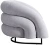 HOME DELUXE Sessel MACA - Samtgewebe Grau Bild 4