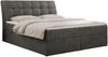 Boxspringbett Polsterbett mit Multipocket-Matratze und Topper - DIEGOS - 200x200cm - Dunkelgrau Velours - H3 Bild 3