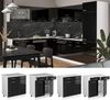 Küchenunterschrank R-Line Schwarz Hochglanz 80 cm ohne Arbeitsplatte Vicco Bild 2