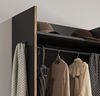 Garderobe Set 3-tlg. Salud in grau und Nox Eiche 180 x 189 cm Bild 3