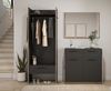 Garderobe Set 3-tlg. Salud in grau und Nox Eiche 180 x 189 cm Bild 5