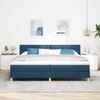 vidaXL Boxspringbett mit Kissen mit Kopfteil Blau 200 x 200 cm Stoff 3339027 Bild 3