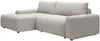 Vente-unique - DAVISO Sofa Stoff Grau - B 162 cm x H 87 cm x L 264 cm Bild 3