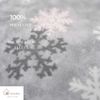 Fleece Bettwäsche aus 100% Polyester Bezug mit Schneeflockenmotiv in Grau 200x200 cm Bild 3