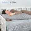 Totsy Baby Stillkissen Seitenschläferkissen 145 x 40 cm Schlafkissen mit Bezug - Body Pillow Bild 3