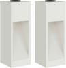 vidaXL Solar LED Wegeleuchte 2 pcs Weiß Kalt gewalzter Stahl 879710 Bild 2